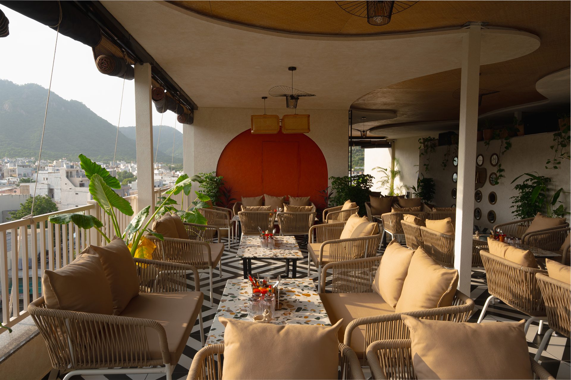 Issara lounge rooftop terrace view